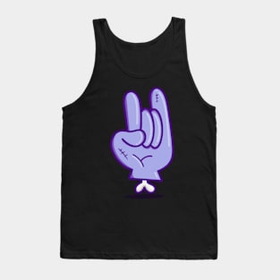 Mano Calaverica Morada Tank Top